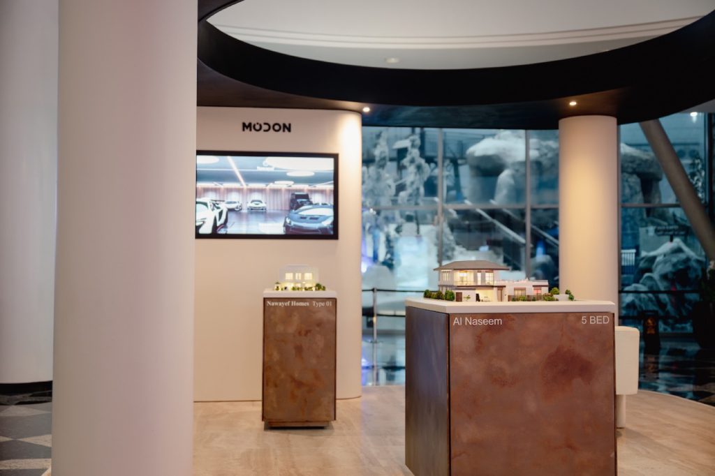 MODON kiosk with property models